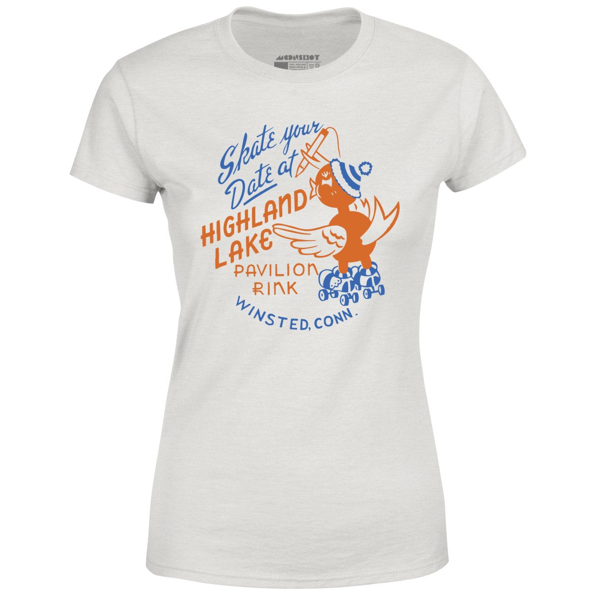Highland Lake Pavilion Rink - Winsted, CT - Vintage Roller Rink - Women's T-Shirt