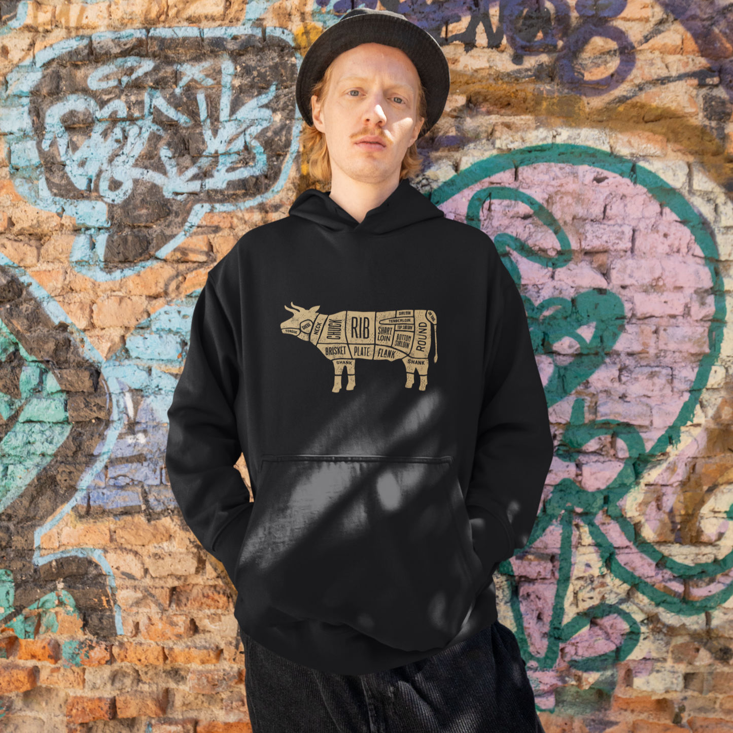 Beef Diagram Unisex Hoodie