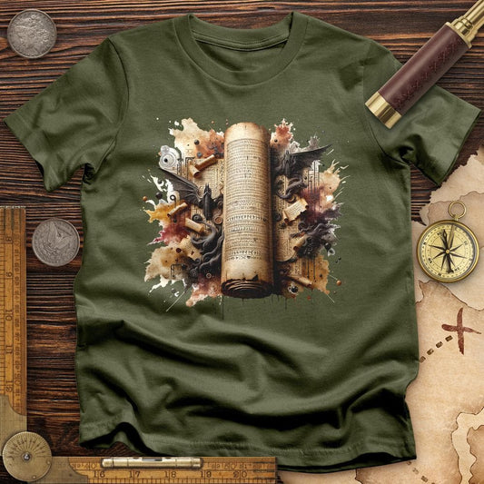 Aged Parchment Scroll T-Shirt