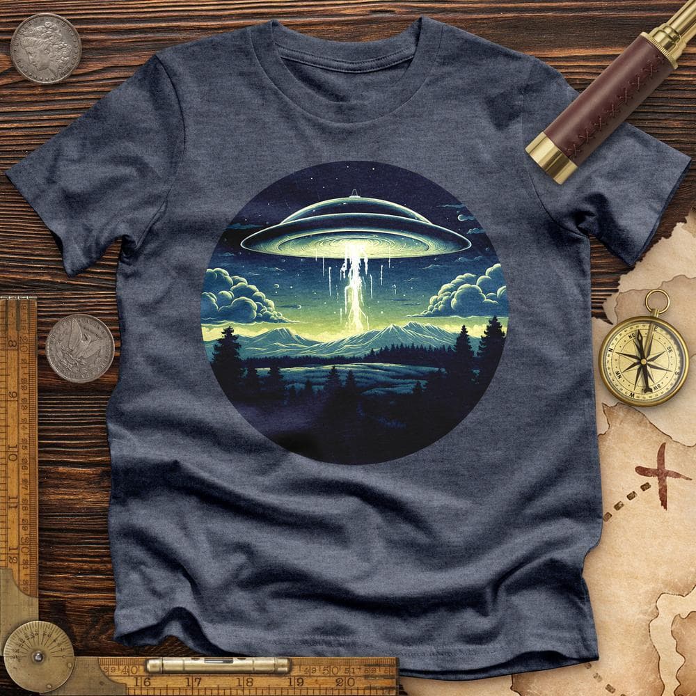 Alien Spaceship Premium QualityTee