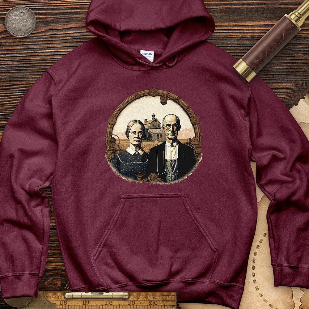 American Gothic Parody Fine Art Hoodie
