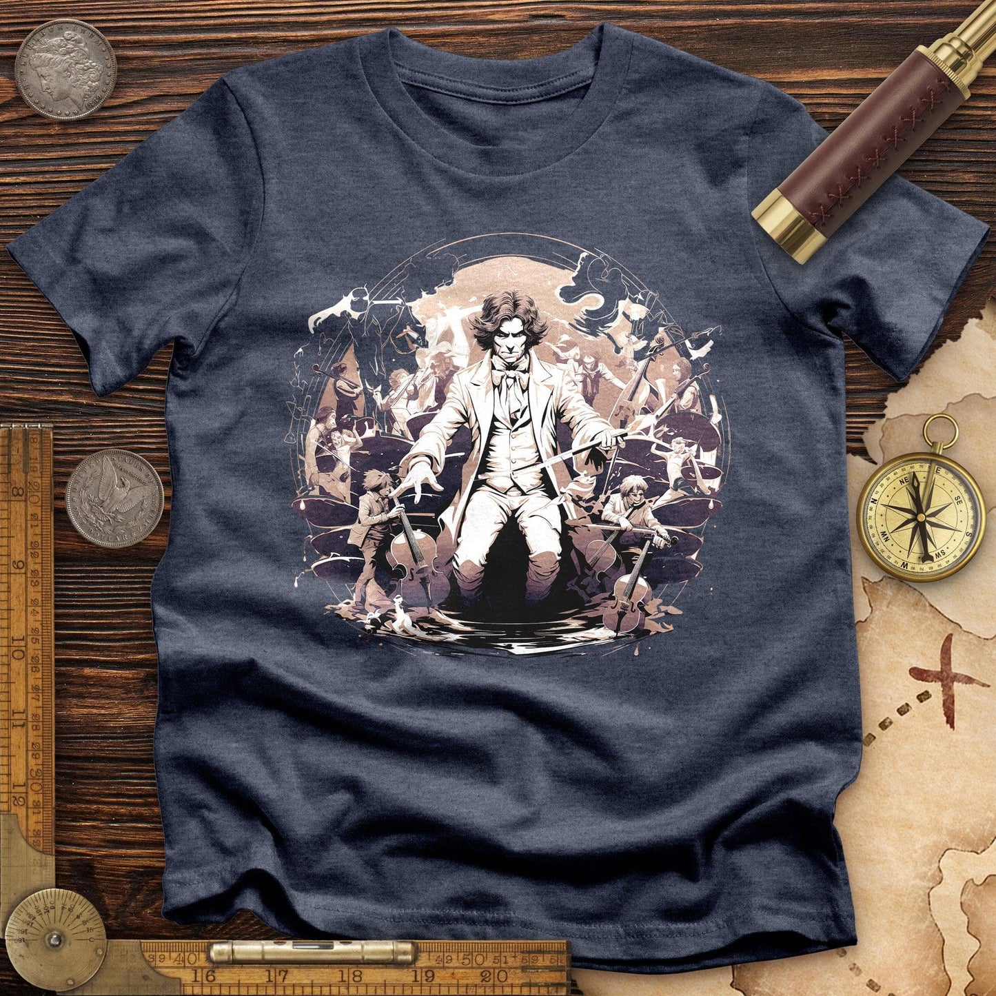 Beethoven Conducting Premium Quality Tee