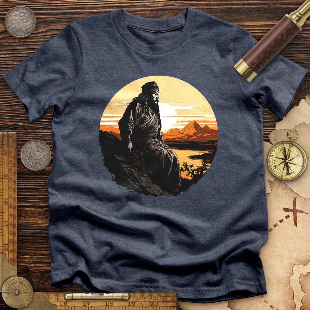 Genghis Khan Sunset Premium Quality Tee