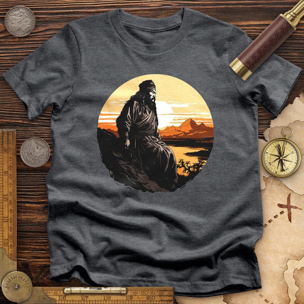Genghis Khan Sunset Premium Quality Tee