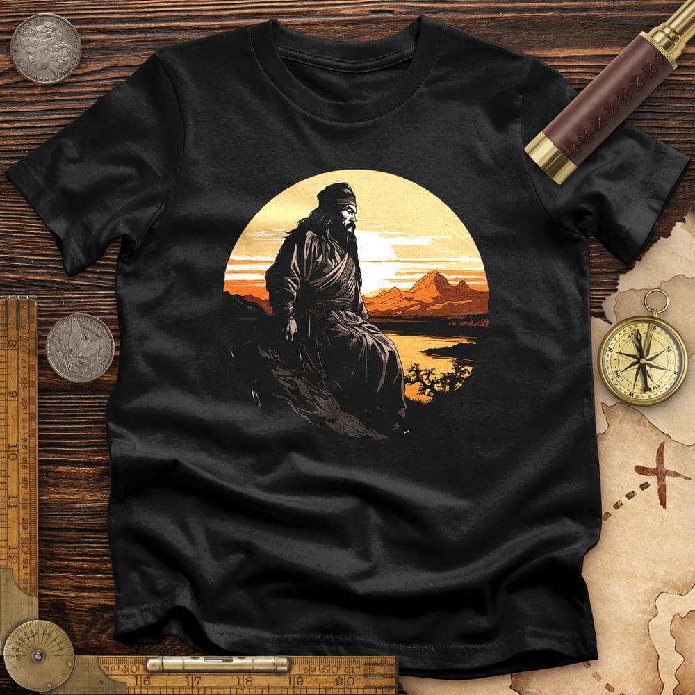 Genghis Khan Sunset Premium Quality Tee