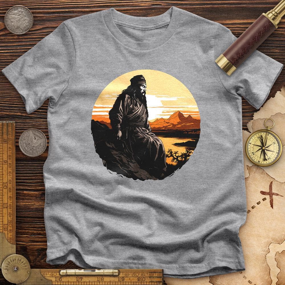 Genghis Khan Sunset Premium Quality Tee