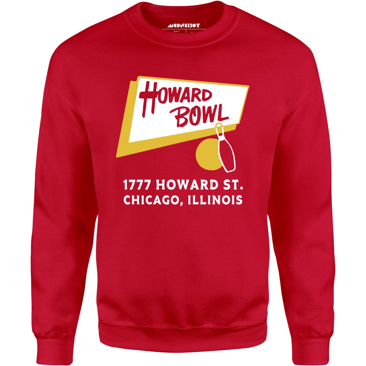 Howard Bowl - Chicago, IL - Vintage Bowling Alley - Unisex Sweatshirt