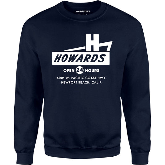 Howard's - Newport Beach, CA - Vintage Restaurant - Unisex Sweatshirt