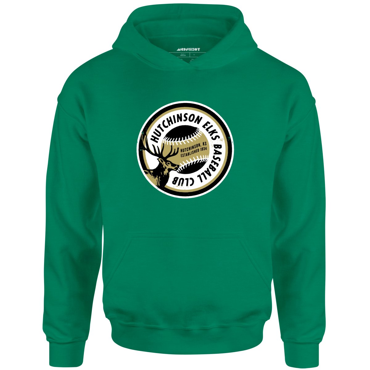 Hutchinson Elks - Kansas - Vintage Defunct Baseball Teams - Unisex Hoodie