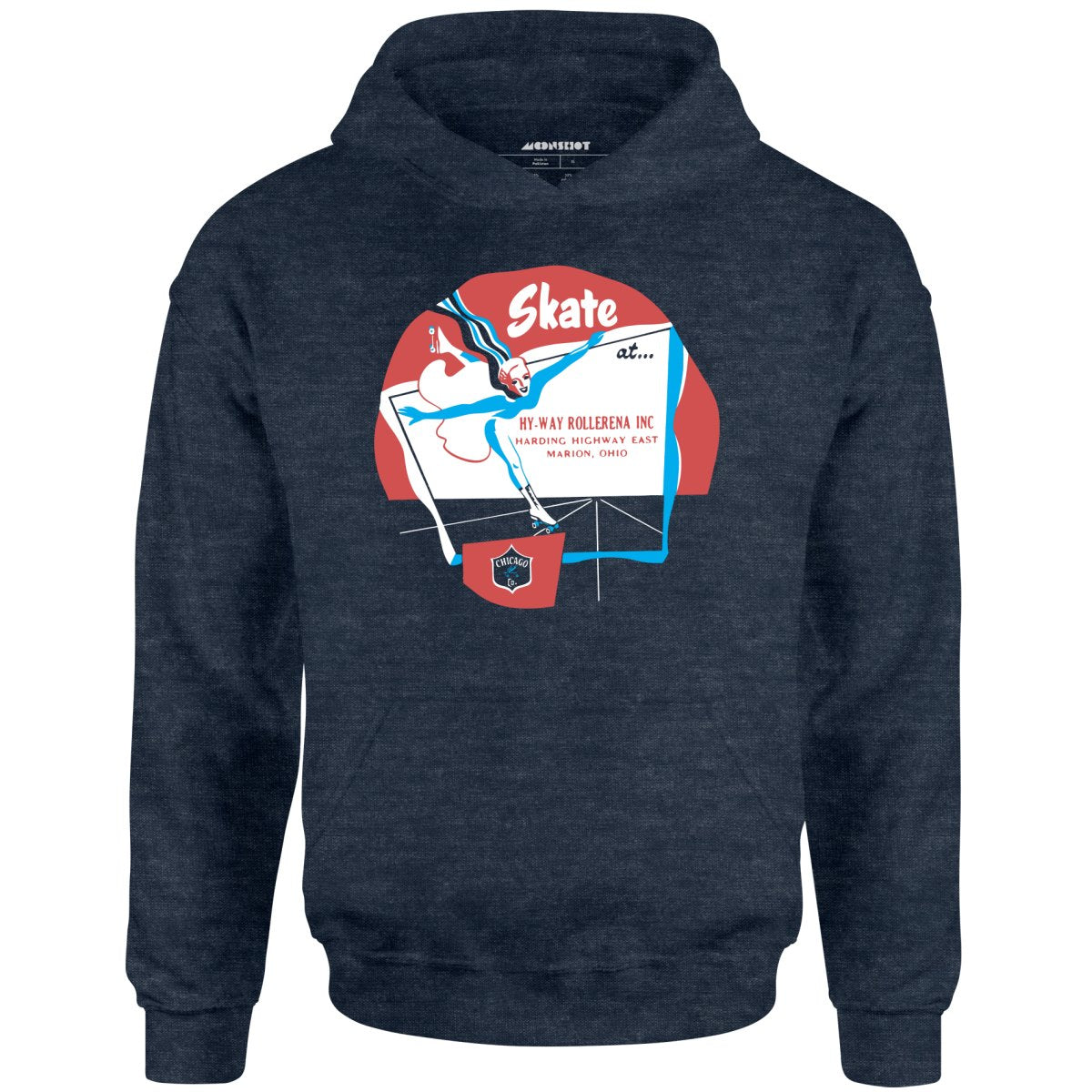 Hy-Way Rollerena - Marion, OH - Vintage Roller Rink - Unisex Hoodie