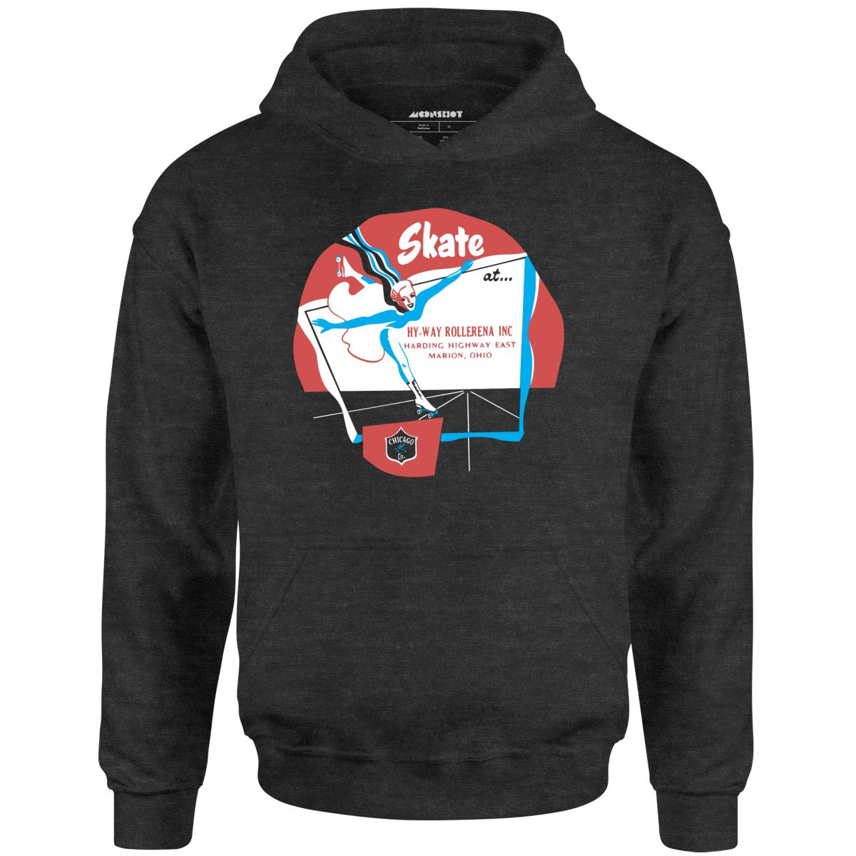 Hy-Way Rollerena - Marion, OH - Vintage Roller Rink - Unisex Hoodie