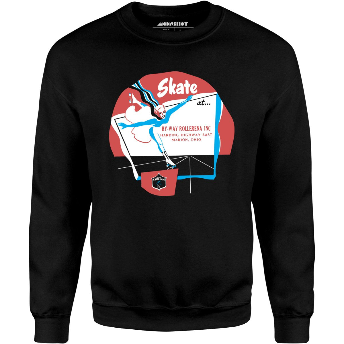 Hy-Way Rollerena - Marion, OH - Vintage Roller Rink - Unisex Sweatshirt