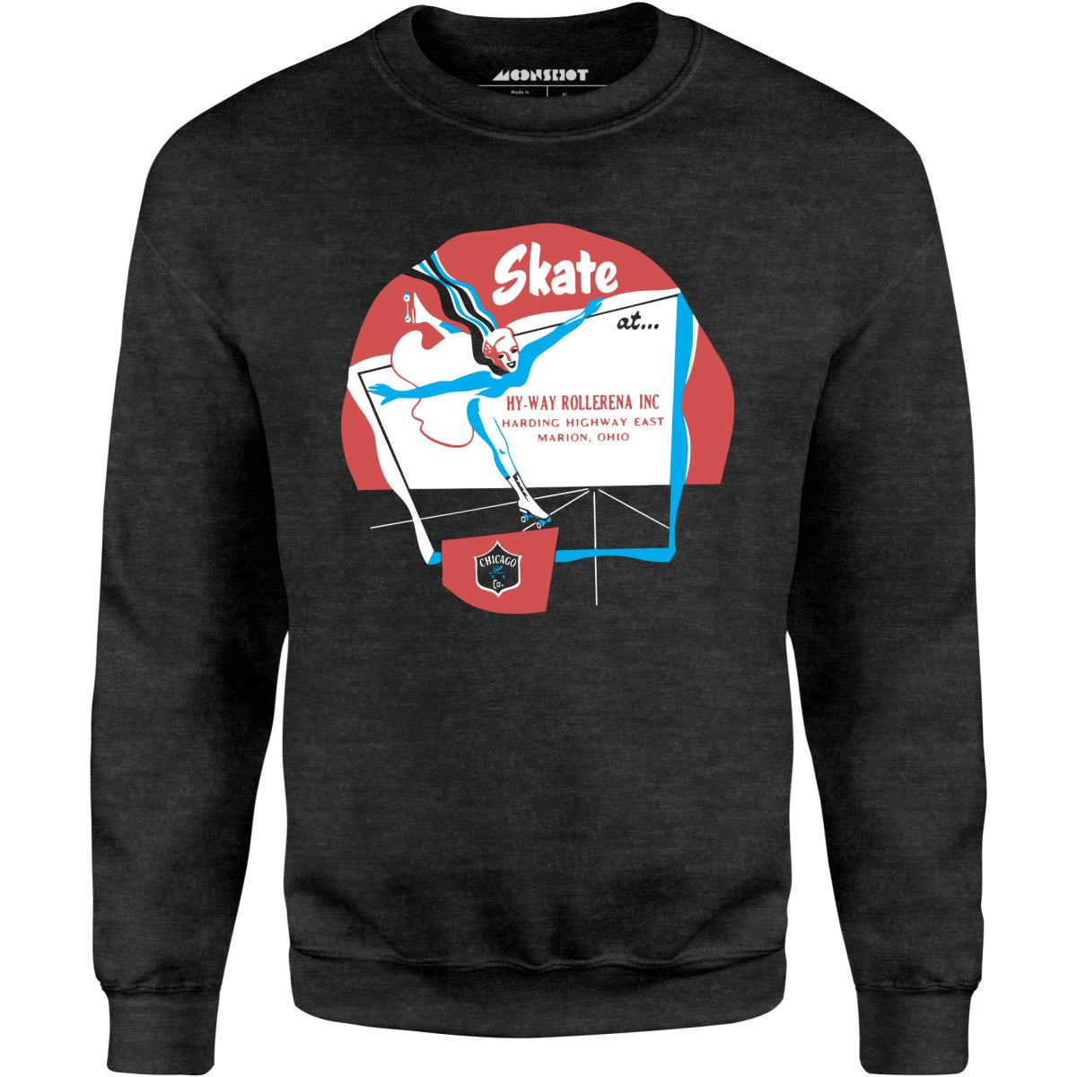 Hy-Way Rollerena - Marion, OH - Vintage Roller Rink - Unisex Sweatshirt