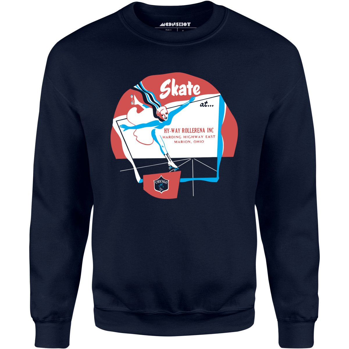 Hy-Way Rollerena - Marion, OH - Vintage Roller Rink - Unisex Sweatshirt