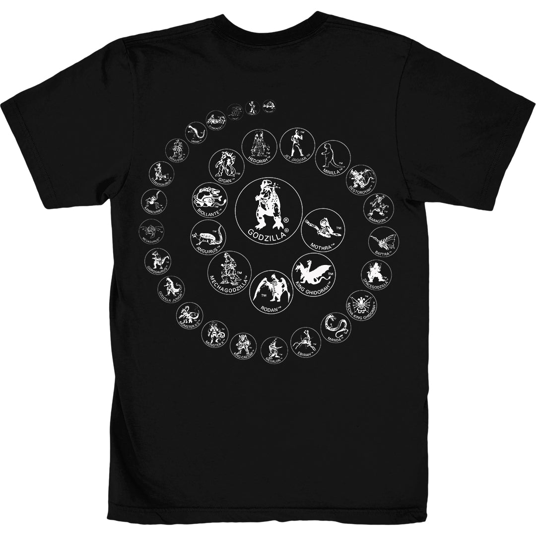 KAIJU ICONS - T-SHIRT (BLACK VARIANT) - clothing by TeeHivey.com (Image 3)
