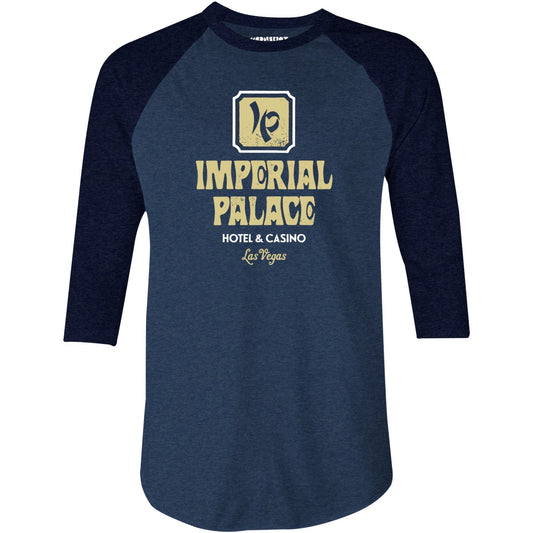 Imperial Palace Hotel & Casino - Vintage Las Vegas - 3/4 Sleeve Raglan T-Shirt