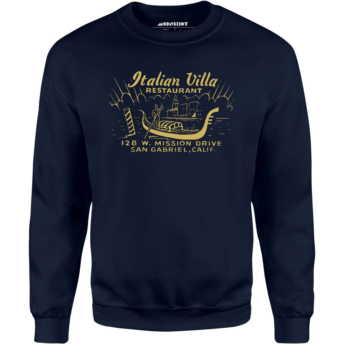 Italian Villa - San Gabriel, CA - Vintage Restaurant - Unisex Sweatshirt