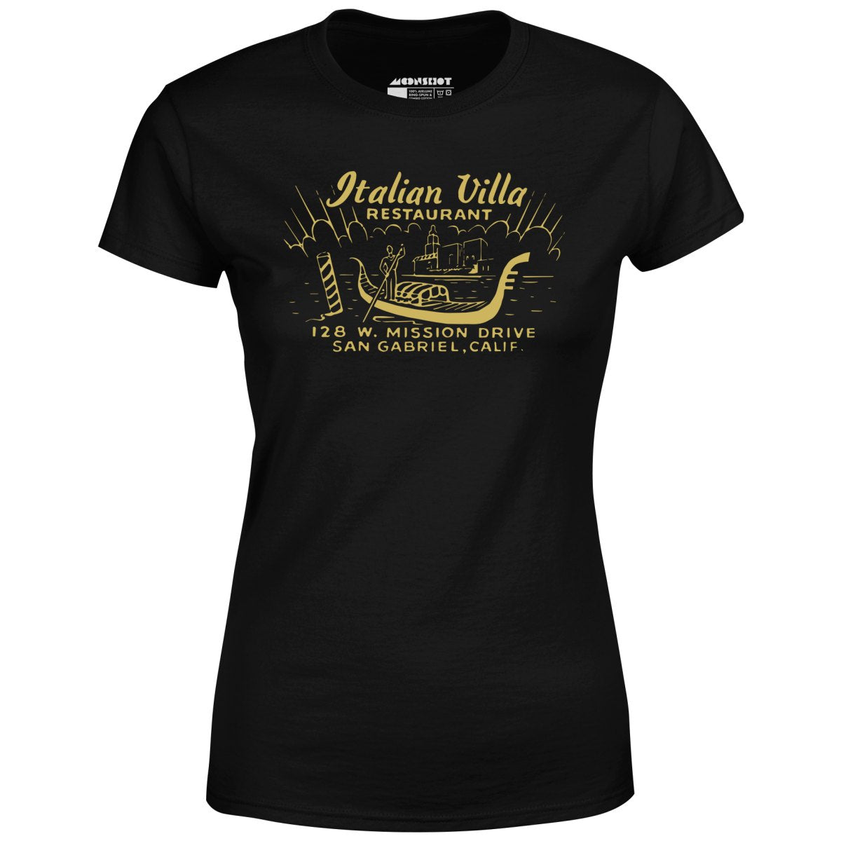 Italian Villa - San Gabriel, CA - Vintage Restaurant - Women's T-Shirt