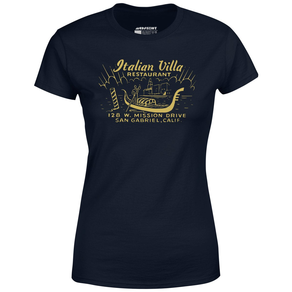 Italian Villa - San Gabriel, CA - Vintage Restaurant - Women's T-Shirt