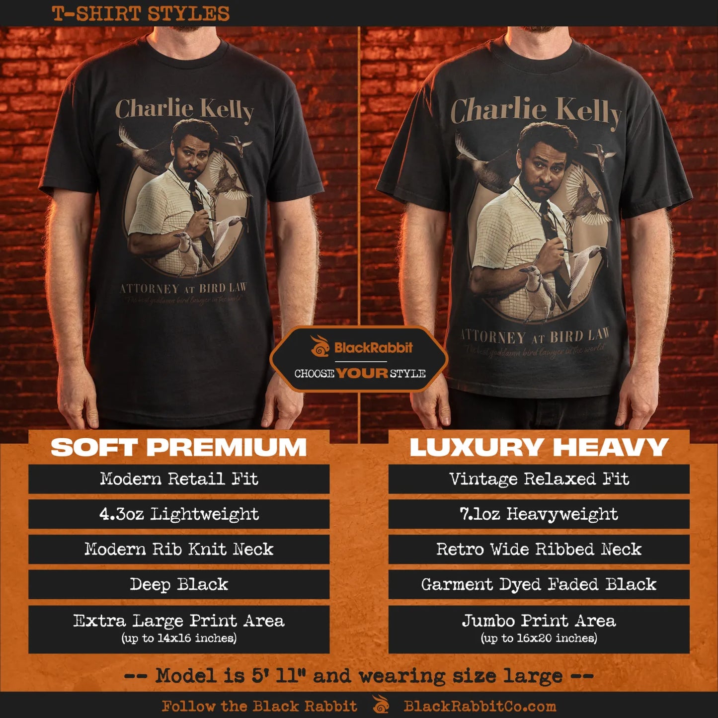 It's Always Sunny In Philadelphia Charlie Kelly Attorney At Bird Law Retro Vintage Unisex Classic T-Shirt