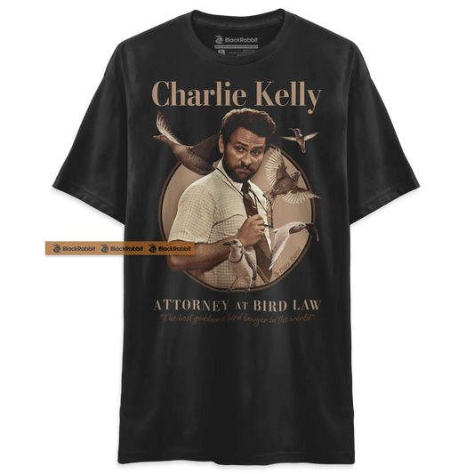 It's Always Sunny In Philadelphia Charlie Kelly Attorney At Bird Law Retro Vintage Unisex Classic T-Shirt