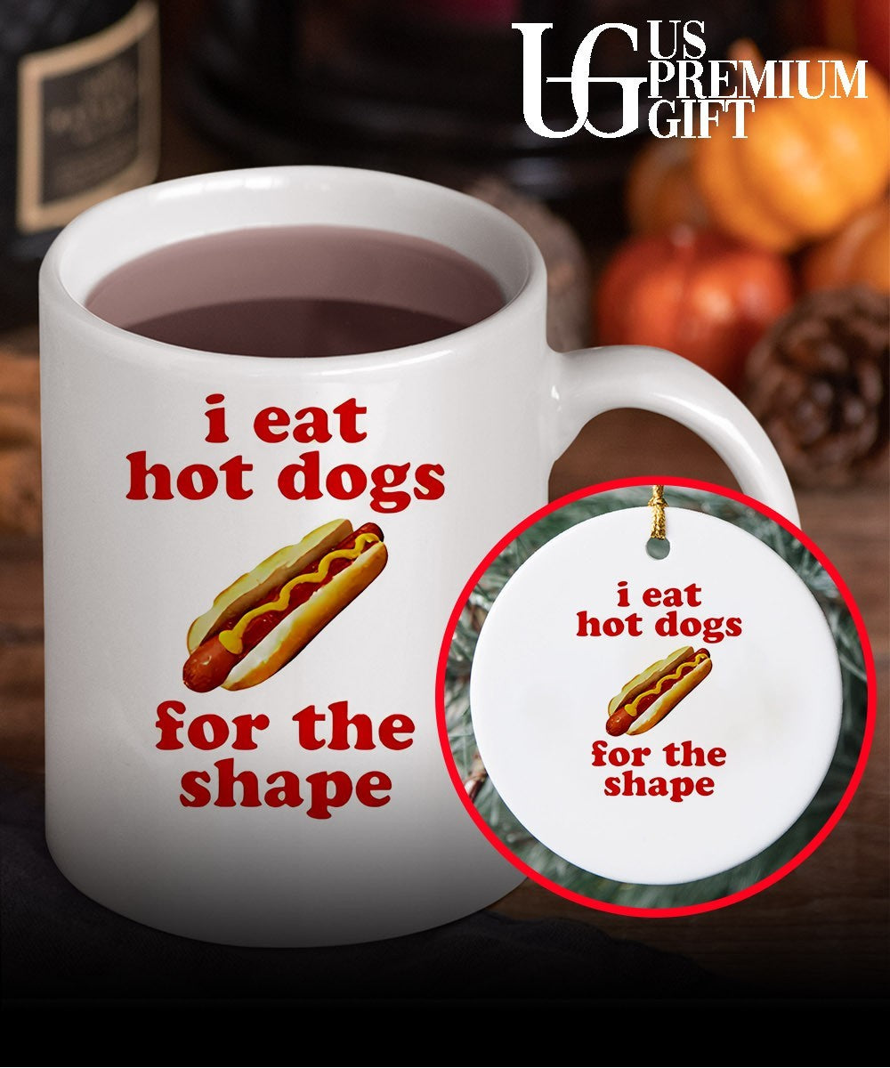 I eat hot dogs for the shape food shirt
