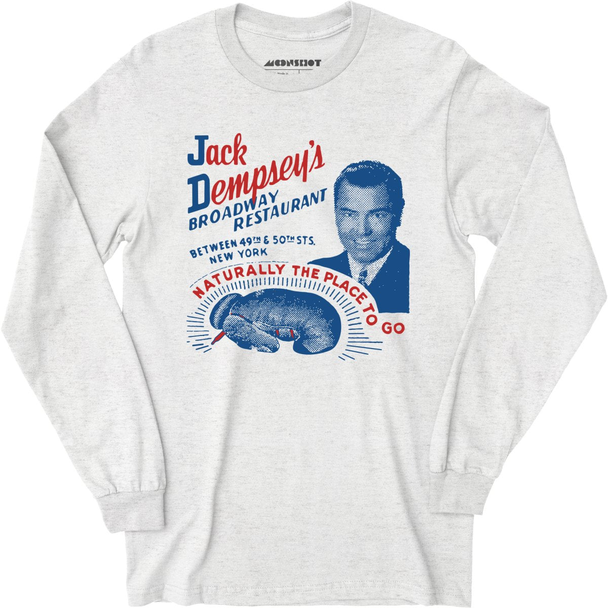 Jack Dempsey's v1 - Manhattan, NY - Vintage Restaurant - Long Sleeve T-Shirt