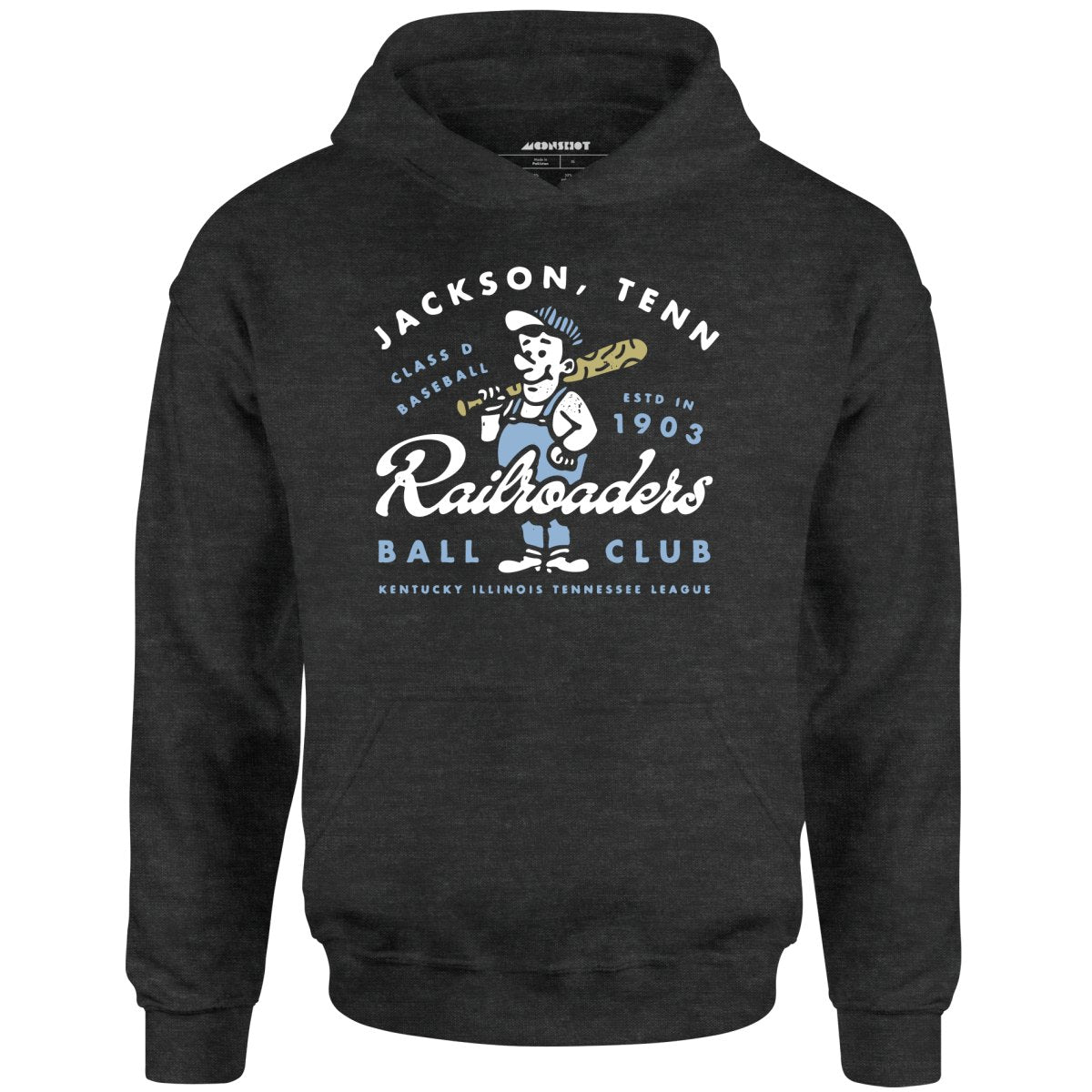 Jackson Railroaders - Tennessee - Vintage Defunct Baseball Teams - Unisex Hoodie
