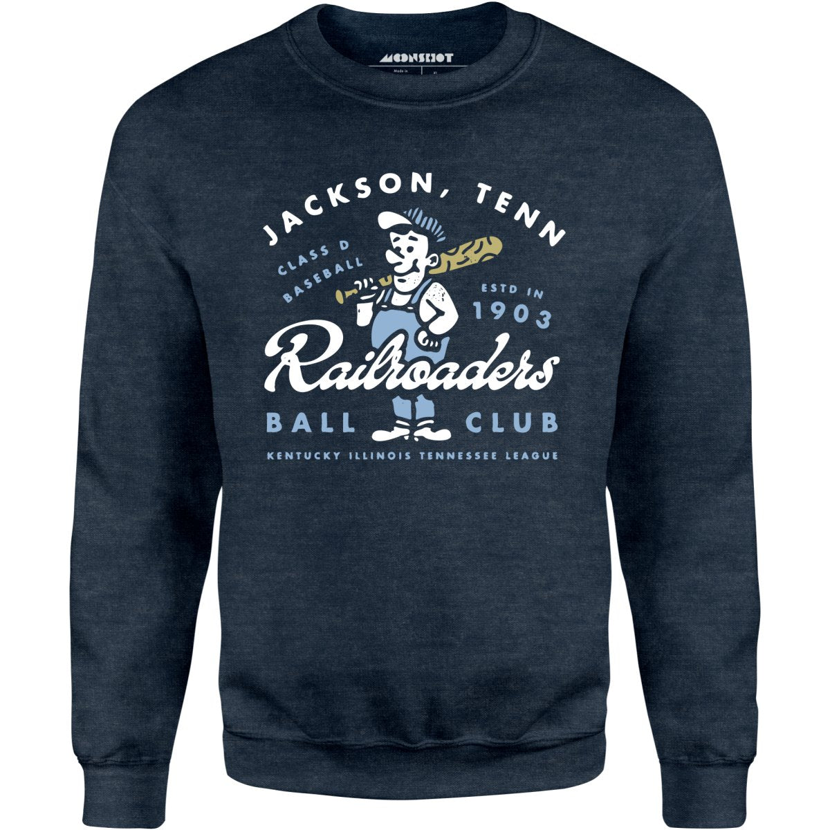 Jackson Railroaders - Tennessee - Vintage Defunct Baseball Teams - Unisex Sweatshirt