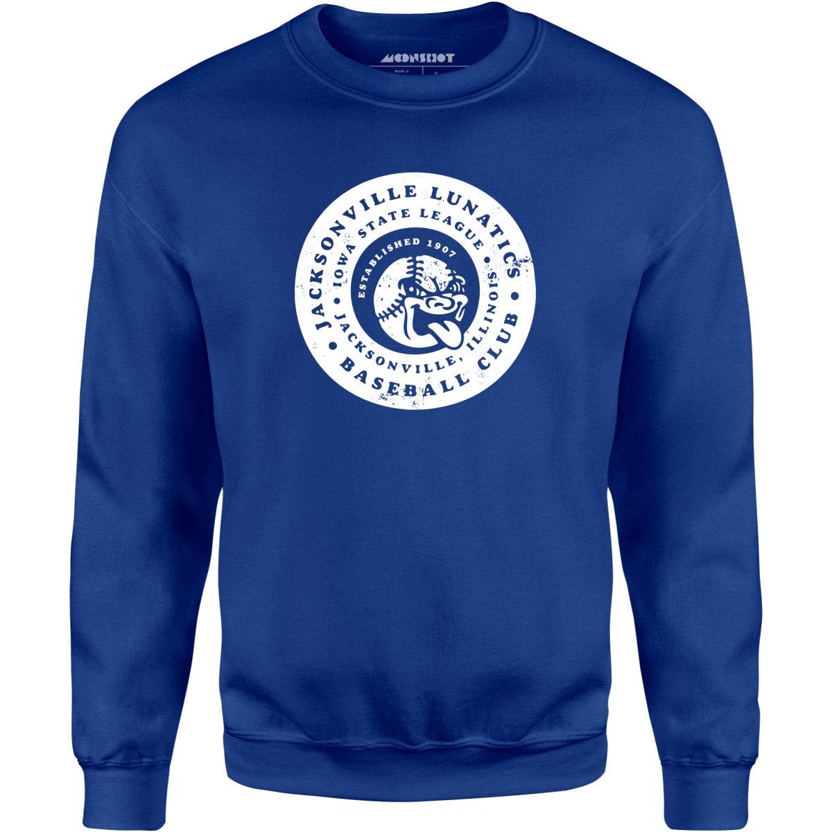 Jacksonville Lunatics - Illinois - Vintage Defunct Baseball Teams - Unisex Sweatshirt