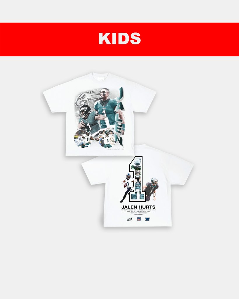 JALEN HURTS - KIDS TEE [DS] - clothing by TeeHivey.com (Image 2)