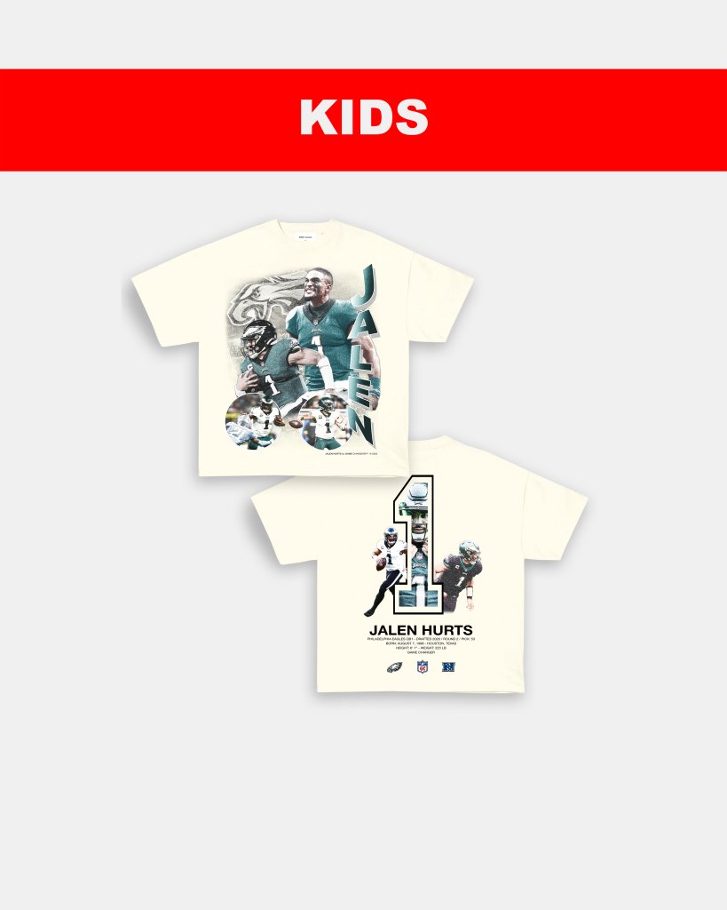 JALEN HURTS - KIDS TEE [DS] - clothing by TeeHivey.com (Image 4)