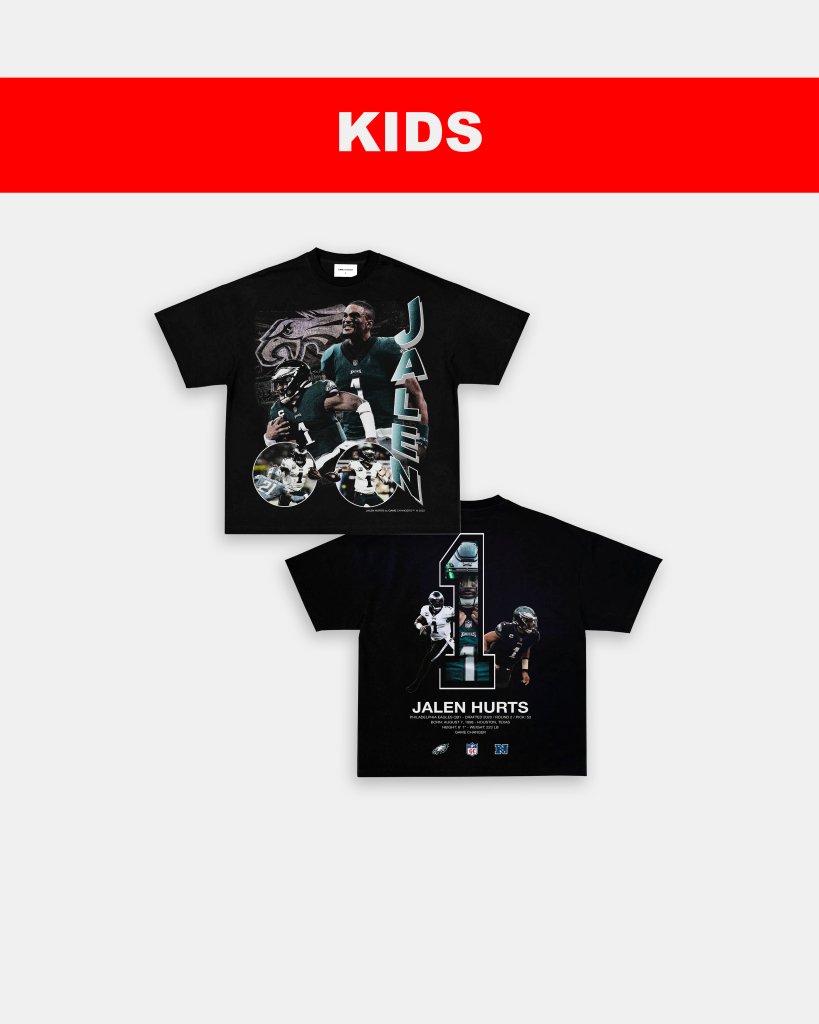 JALEN HURTS - KIDS TEE [DS] - clothing by TeeHivey.com (Image 3)