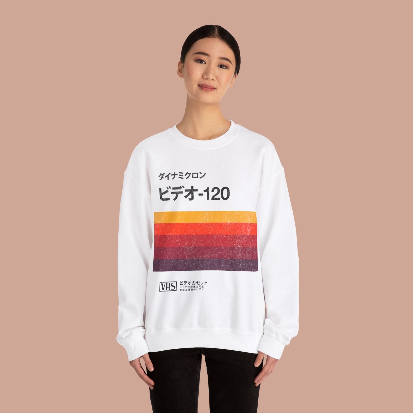 Japanese Vintage VHS Video Cassette Retro Sweatshirt.