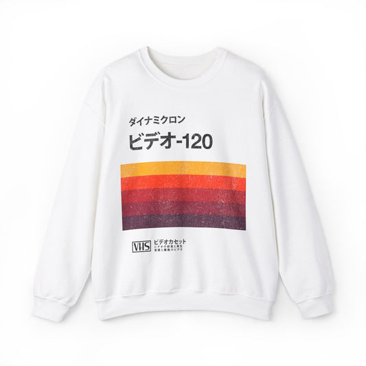 Japanese Vintage VHS Video Cassette Retro Sweatshirt.