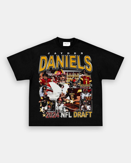 JAYDEN DANIELS - COMMANDERS TEE Style001 - clothing by TeeHivey.com (Image 1)