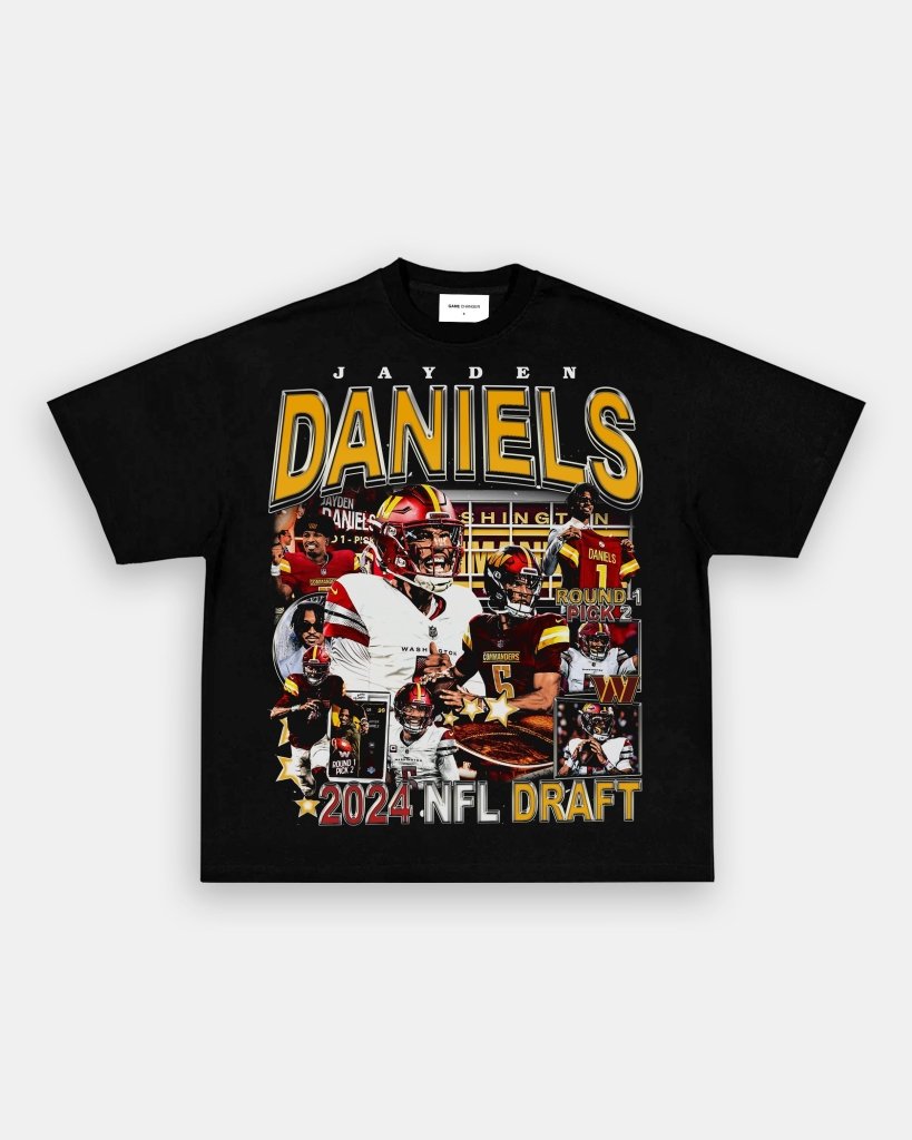 JAYDEN DANIELS - COMMANDERS TEE Style001 - clothing by TeeHivey.com (Image 5)