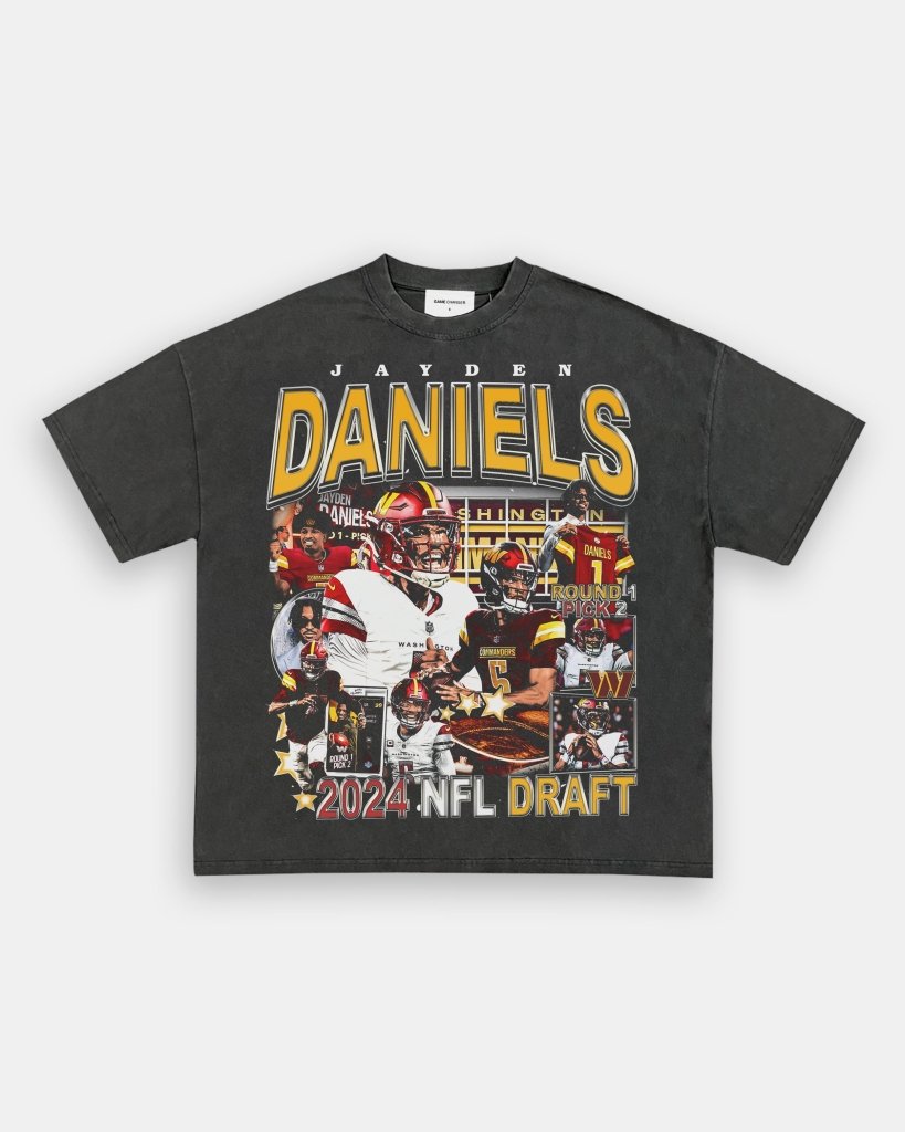 JAYDEN DANIELS - COMMANDERS TEE Style001 - clothing by TeeHivey.com (Image 3)