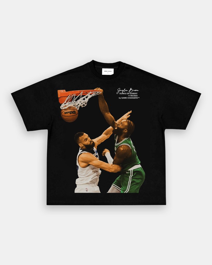 JAYLEN BROWN ON GOBERT TEE - clothing by TeeHivey.com (Image 1)