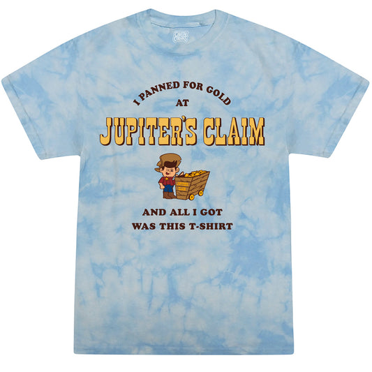 NOPE: PANNINâ€™ FOR GOLD AT JUPITERâ€™S CLAIM - T-SHIRT (BLUE SKY TIE DYE)