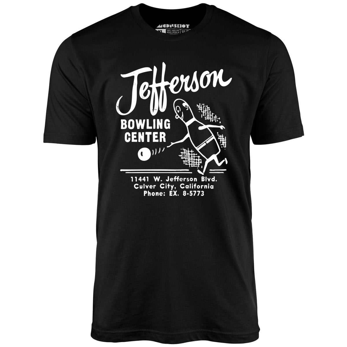 Jefferson Bowling Center - Culver City, CA - Vintage Bowling Alley - Unisex T-Shirt