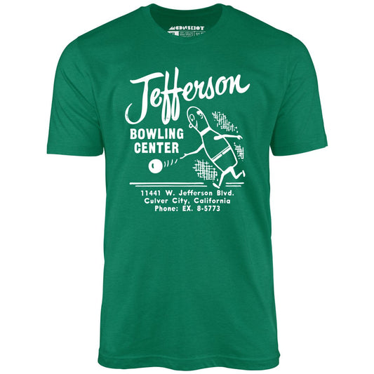 Jefferson Bowling Center - Culver City, CA - Vintage Bowling Alley - Unisex T-Shirt
