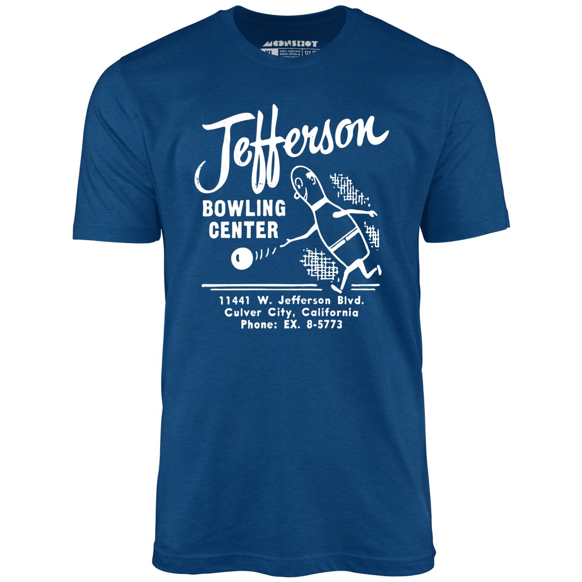 Jefferson Bowling Center - Culver City, CA - Vintage Bowling Alley - Unisex T-Shirt
