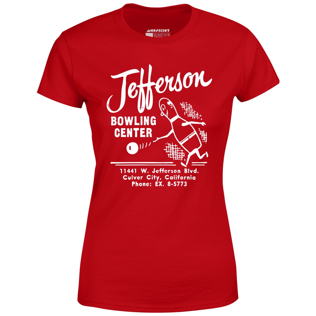 Jefferson Bowling Center - Culver City, CA - Vintage Bowling Alley - Women's T-Shirt
