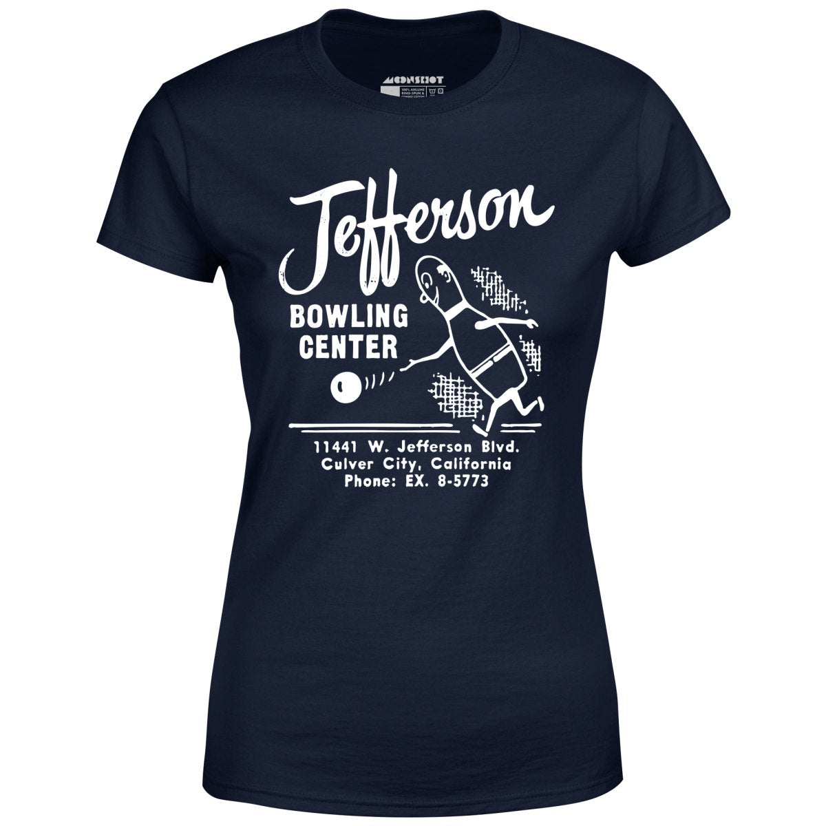 Jefferson Bowling Center - Culver City, CA - Vintage Bowling Alley - Women's T-Shirt