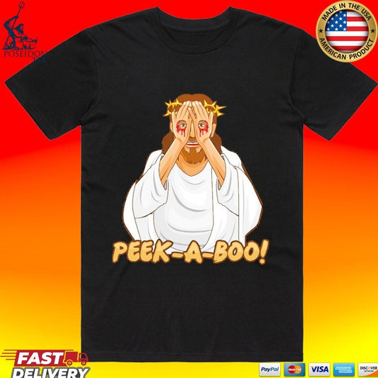 Jesus Peek A Boo Eyes T-shirt