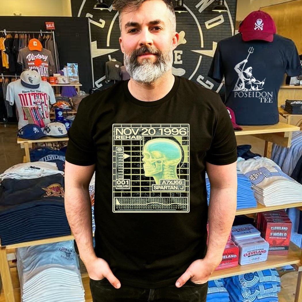 John Spartan Cryo Readout Demolition Man Inspired Retro Sci-fi T-shirt