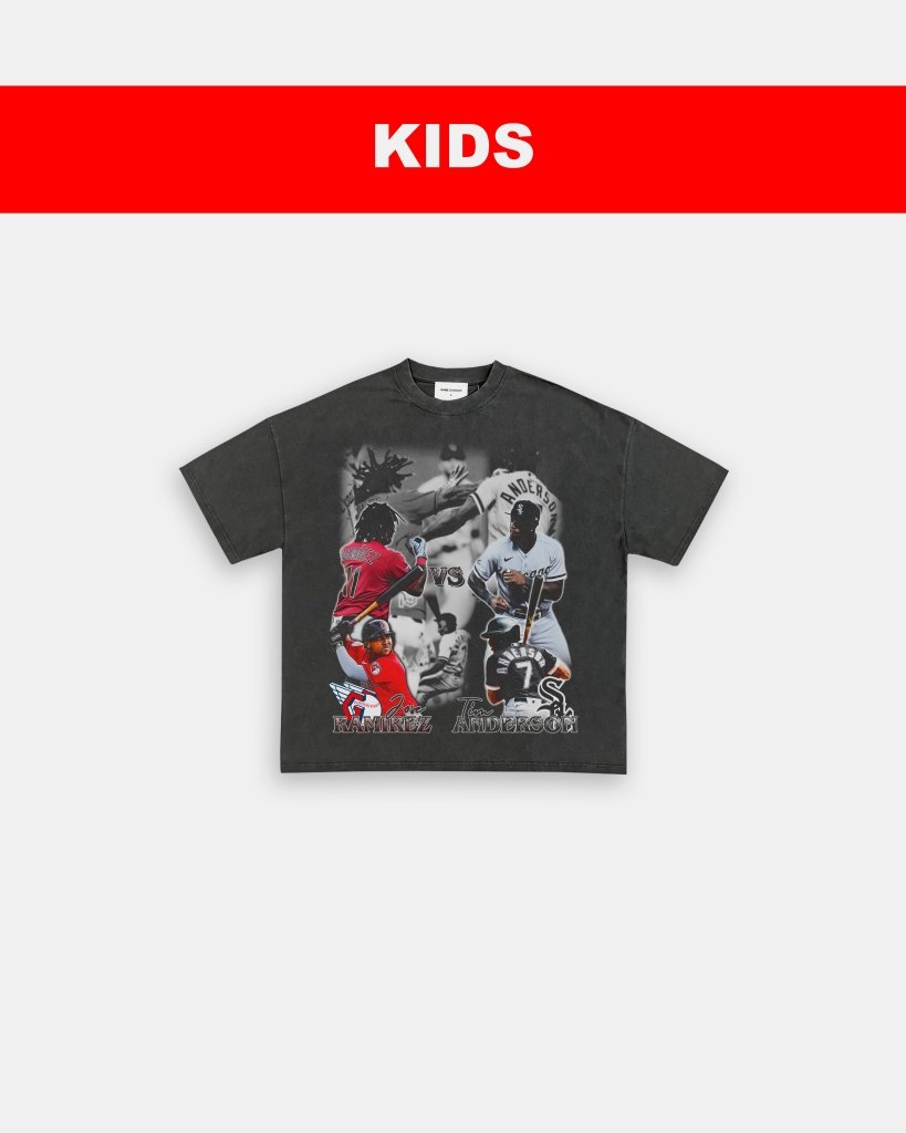 JOSE RAMIREZ VS TIM ANDERSON - KIDS TEE - clothing by TeeHivey.com (Image 3)