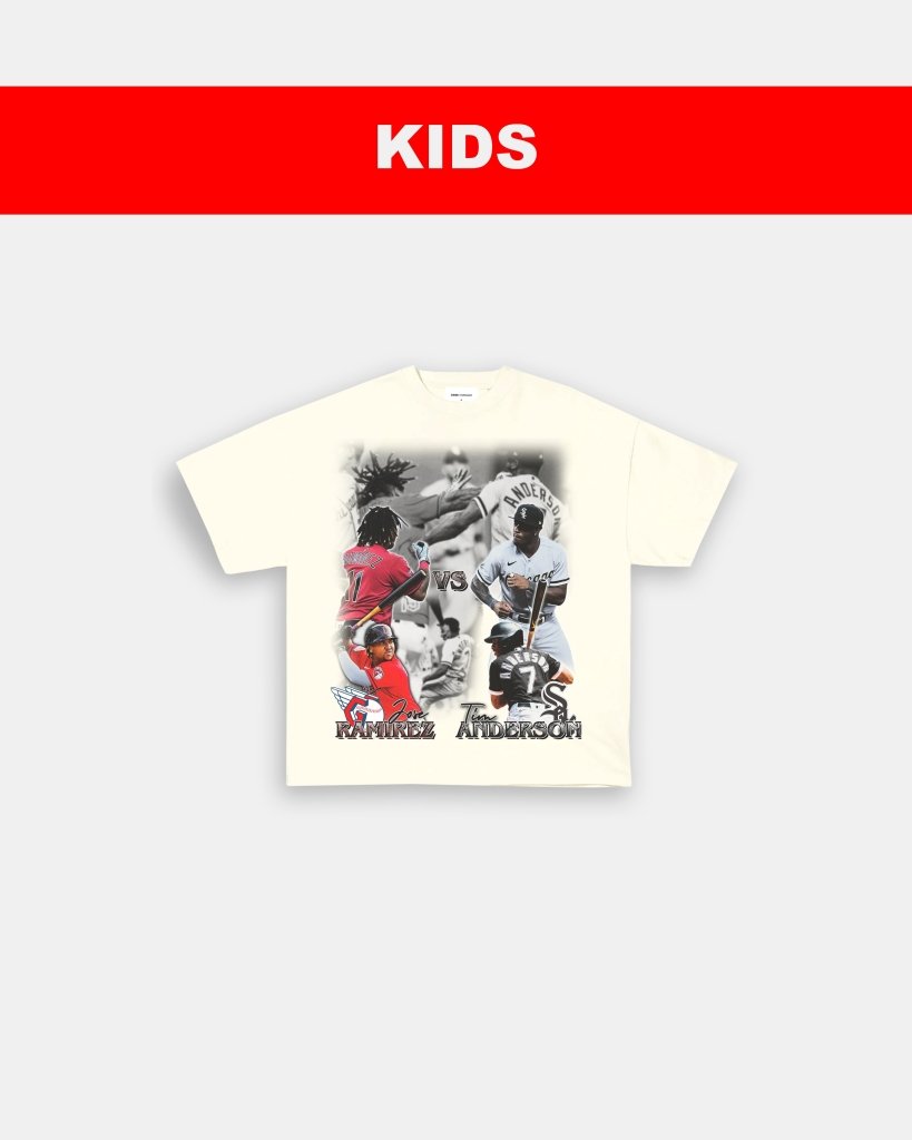 JOSE RAMIREZ VS TIM ANDERSON - KIDS TEE - clothing by TeeHivey.com (Image 2)