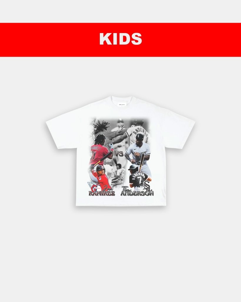 JOSE RAMIREZ VS TIM ANDERSON - KIDS TEE - clothing by TeeHivey.com (Image 4)